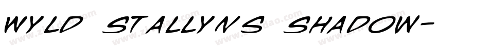 Wyld Stallyns Shadow字体转换
